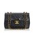 Timeless Chanel Bolso clásico de solapa de piel de cordero Maxi Negro Cuero  ref.106988