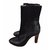 Chanel Ankle Boots Black Pony-style calfskin  ref.107062