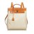 Hermès Canvas Herbag Backpack Brown White Cream Leather Cloth Pony-style calfskin Cloth  ref.107180