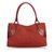 Gucci GG Jacquard Tote Bag Red Leather Cloth  ref.107187