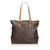Louis Vuitton Monogram Cabas Mezzo Brown Leather Cloth  ref.107224