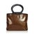 Céline Macadam Tote Bag Brown Black Leather Patent leather Plastic  ref.107243