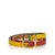 Hermès Leather Belt Red Yellow Metal  ref.107364