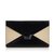 Céline Leather Diamond Clutch Bag Brown Black Beige  ref.107433