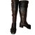 PRADA "Capra Old" knee high boots, black color  ref.107493
