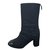 Chanel Boots Black Tweed  ref.107500