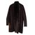 Céline Coats, Outerwear Dark brown Leather Lambskin  ref.107503
