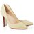 Christian Louboutin Talons Cuirs exotiques Jaune  ref.107682
