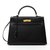 Hermès KELLY II SELLIER 32 BLACK Leather  ref.107700