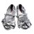 Prada Zapatillas de ballet Plata Cuero  ref.107968