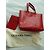 Borsa tote Gerard Darel in pelle rossa con borchie Argento Rosso - vista 12