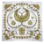 Hermès I cavalieri d'oro Bianco sporco Seta  ref.108117
