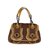 Fendi Handbags Brown Beige Yellow Patent leather Cloth  ref.108165