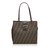 Fendi Zucca Canvas Tote Bag Brown Leather Cloth Cloth  ref.108188