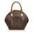Louis Vuitton Monogram Ellipse PM Brown Leather Cloth  ref.108198