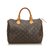 Louis Vuitton Monogram Speedy 30 Brown Leather Cloth  ref.108214