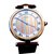 Vendome Must de Cartier reloj de cuarzo Vermeil chapado en oro tricolor Castaño Dorado Rojo  ref.108328
