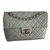 Chanel Maxi Jumbo Grey Leather  ref.108337
