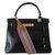 Hermès Vintage Hermes Kelly bag 28 Black Leather  ref.108345