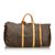 Louis Vuitton Monogram Keepall Bandouliere 60 Brown Leather Cloth  ref.108413