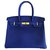 Hermès Birkin 30 Blau Leder  ref.108543