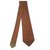 Hermès Superbe cravate HERMES en soie imprimée couleur Orange aux motifs géométriques, état neuf ! Multicolore  ref.108590