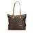 Louis Vuitton Monogram Cabas Mezzo Brown Leather Cloth  ref.108612