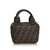 Fendi Zucca Jacquard Handbag Brown Cloth  ref.108631