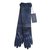 Bottega Veneta Lange gewebte Handschuhe, intrecciato Grau Leder  ref.108775