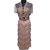Chloé CHLOE: Shirt and skirt set 46 Pink Beige Grey Silk Cotton Linen  ref.108819