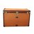 Louis Vuitton Monile toile con portamonete Arancione Tela  ref.108832