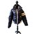 Hermosa chaqueta Moncler Mixta Azul oscuro Poliéster  ref.108974