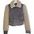 Kate Moss For Topshop Chaqueta bomber icónica de Kate MOSS para TOPSHOP Gris Crema