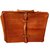 Autre Marque Leather suitcase Copper  ref.109236