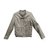Maje jacket in lambskin Khaki  ref.109289