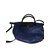 Bolsa Longchamp plegable de cuero a medida. Azul marino  ref.109290