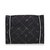 Chanel Antigua funda de viaje de nylon para documentos Negro Blanco Paño  ref.109380