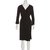 Diane Von Furstenberg Chocolate brown wrap dress Dark brown Polyester Viscose  ref.109415