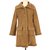 Balmain Coat Brown Polyester  ref.109452