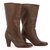Balmain boots Brown Leather  ref.109494