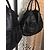 Borsa in pelle nera Aridza Bross Nero - vista 4