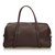 Hermès Leather Boston Bag Brown Dark brown  ref.109916