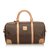 Céline Macadam Travel Bag Brown Beige Dark brown Leather Plastic  ref.109919