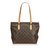 Louis Vuitton Monogram Cabas Piano Brown Leather Cloth  ref.109921