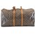 Louis Vuitton Keepall 55 Brown Cloth  ref.110004