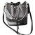Saint Laurent großes Modell Emanuelle Tasche Schwarz Silber Leder  ref.110021