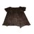 Autre Marque Vest with very short sleeves flush underarm Dark brown Fur  ref.110025