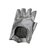 Sublime silver Chanel mitt Silvery Lambskin  ref.110027