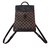 Louis Vuitton Damier ebene print backpack Brown Leather  ref.110293
