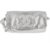 Chanel Vintage Schultertasche Silber Leder  ref.110301